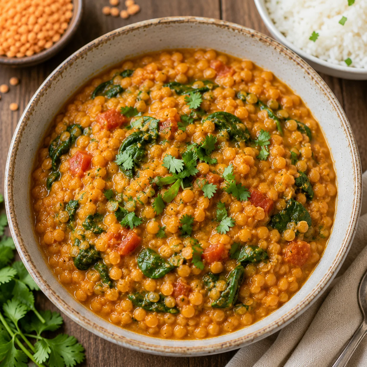 Curry de lentilles corail